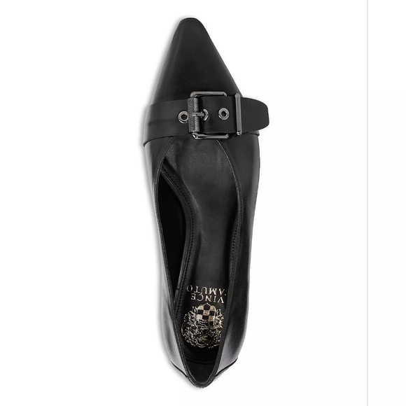 VINCE CAMUTO Women's Megdele Pointed Toe Flats. Size 11. Color Black. - Picture 3 of 8